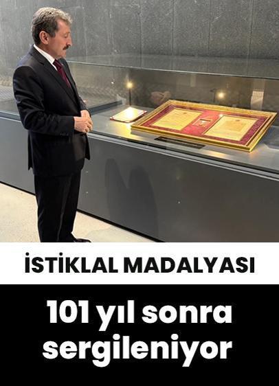 İstiklal madalyası, 101 yıl sonra Samsun'da sergileniyor!