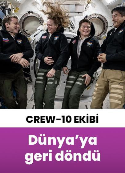 NASA ve SpaceX işbirliğiyle ISS'e gönderilen astronotlar Dünyaya geri döndü!