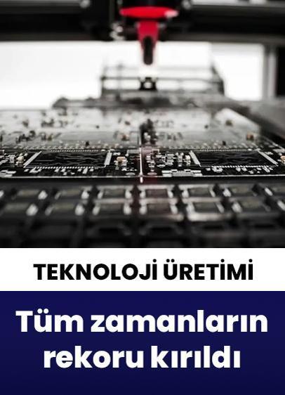 Yüksek teknoloji üretiminde tüm zamanların rekoru kırıldı!
