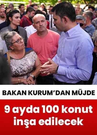 Bakan Kurum, Sındırgı'ya 9 ayda 100 konut müjdesi verdi!