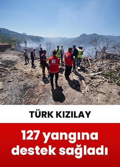 Türk Kızılay, 127 orman yangınına müdahaleye destek sağladı!