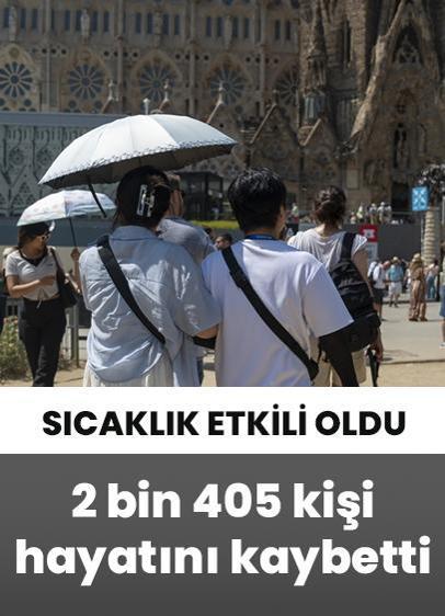 İspanya'da aşırı sıcaklar nedeniyle 2 bin 405 kişi hayatını kaybetti!