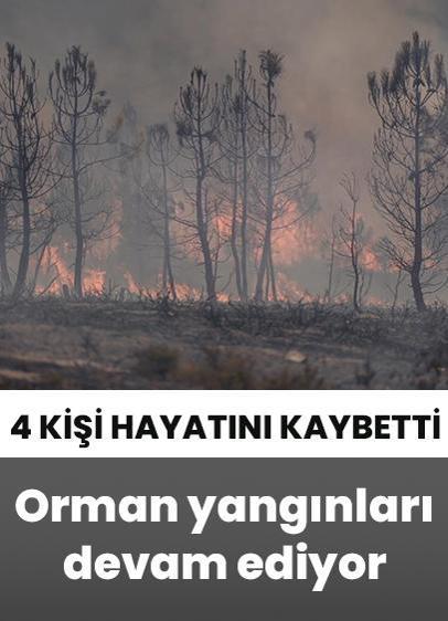 İspanya'daki yangın söndürme çalışmalarında 4 kişi hayatını kaybetti!