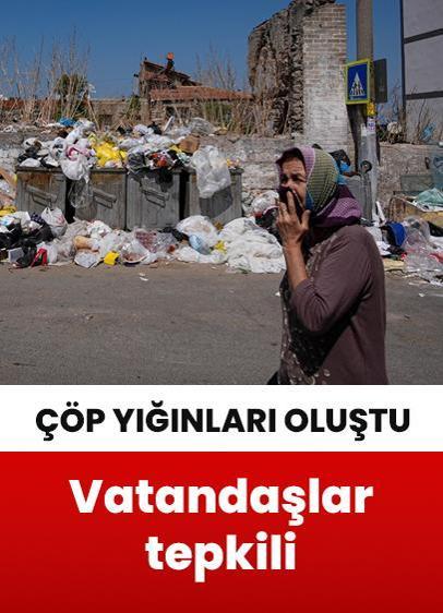 İzmir'de oluşan çöp yığınları ve kötü kokuya vatandaşlar tepkili!