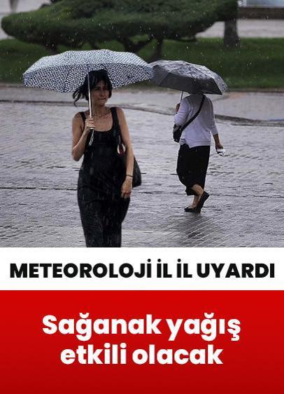 Meteoroloji il il uyardı! Sağanak yağış etkili olacak | 20 Ağustos 2025 Çarşamba hava durumu raporu