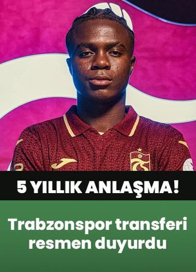 Trabzonspor, Christ Ravynel Inao Oulai transferini resmen duyurdu! 5 yıllık anlaşma sağlandı