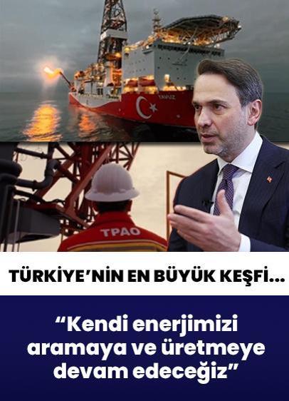 Türkiye tarihinin en büyük doğal gaz keşfi 5. yılında! Bakan Bayraktar: Kendi enerjimizi aramaya ve üretmeye devam edeceğiz