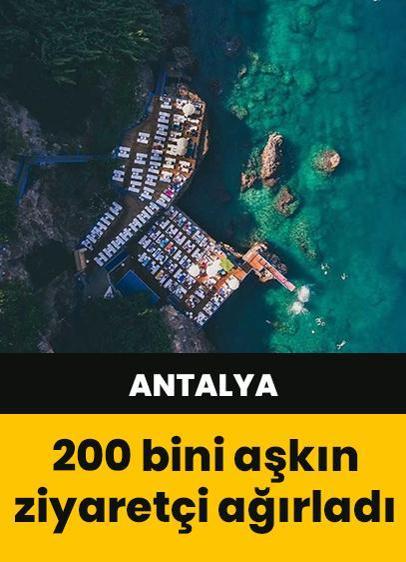 Antalya'nın mavi bayraklı plajlarını 200 binden fazla kişi ziyaret etti!