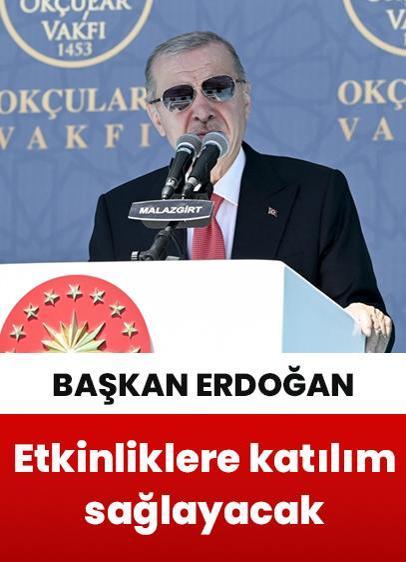 Cumhurbaşkanı Erdoğan, Malazgirt Zaferi'nin 954'üncü yıl dönümü etkinliklerine katılacak