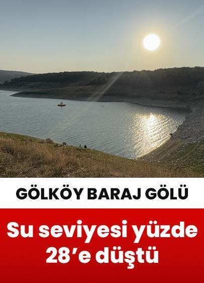 Gölköy Baraj Gölü'nde su seviyesi yüzde 30'un altına düştü!