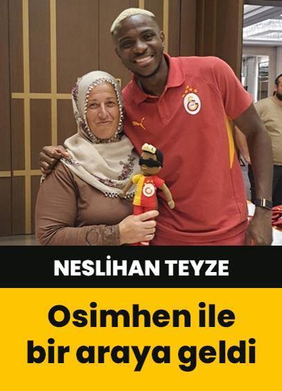 Kayserili Neslihan teyze Osimhen ile bir araya geldi!
