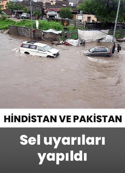 Pakistan ve Hindistan'da şiddetli yağışlar nedeniyle sel uyarısı verildi!