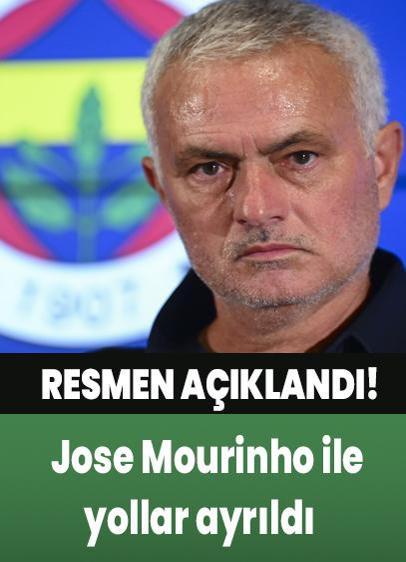 Fenerbahçe'de Jose Mourinho ile yollar ayrıldı