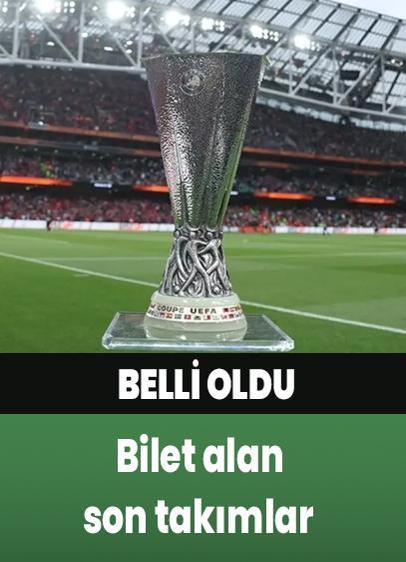 UEFA Avrupa Ligi'ne bilet alan son takımlar belli oldu