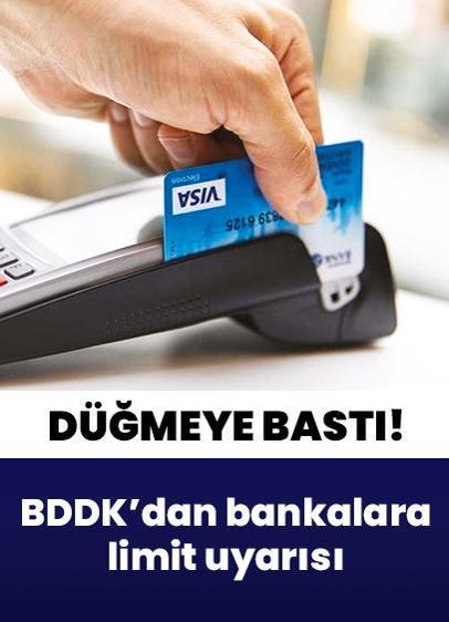 BDDK'dan bankalara limit uyarısı