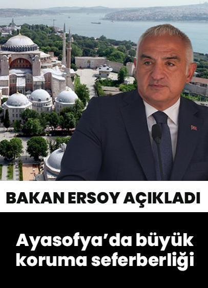 Ayasofya'da büyük koruma seferberliği