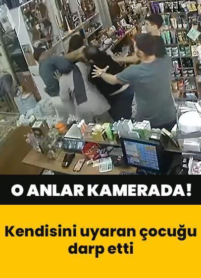 "Etrafı dağıttınız, toplayın" uyarısıyla ortalık karıştı: Esnafın 16 yaşındaki çocuğu darp ettiği anlar kamerada!