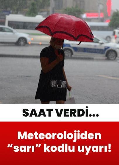 Meteorolojiden "sarı" kodlu uyarı! Saat verdi, kuvvetli olacak