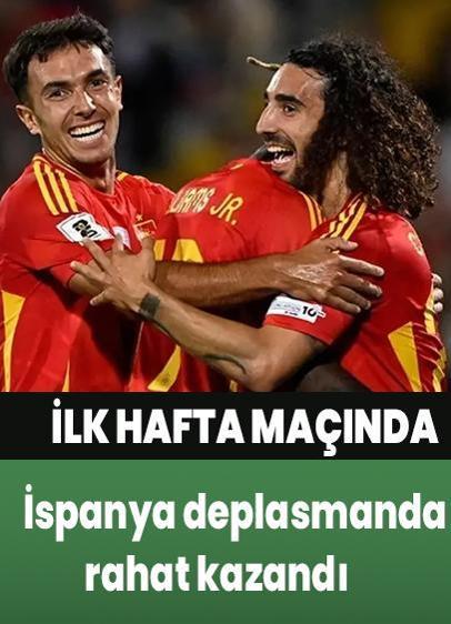 İspanya deplasmanda rahat kazandı