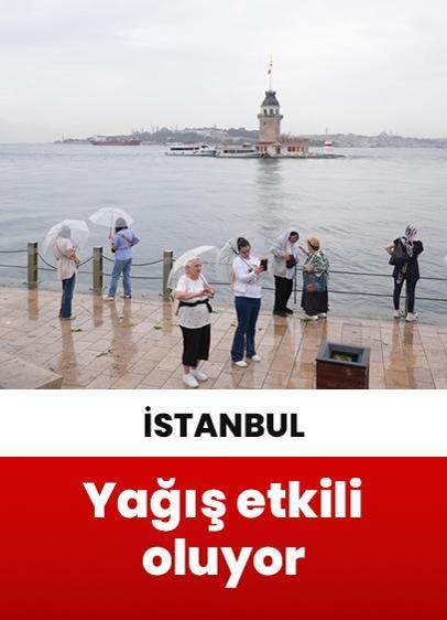 İstanbul'da yağış etkili oluyor