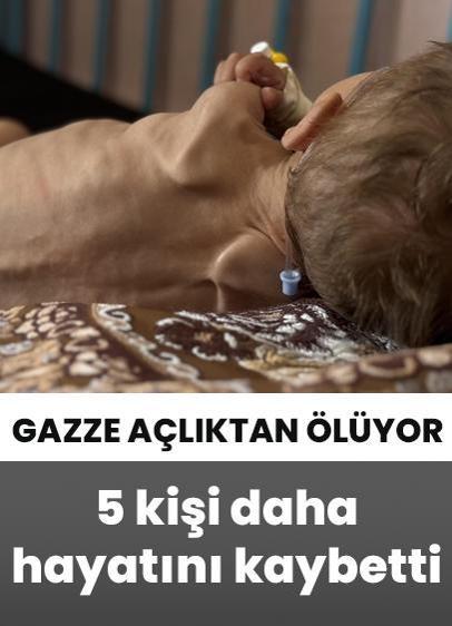 Katil İsrail'in kıtlığı dayattığı Gazze'de 5 kişi daha hayatını kaybetti!