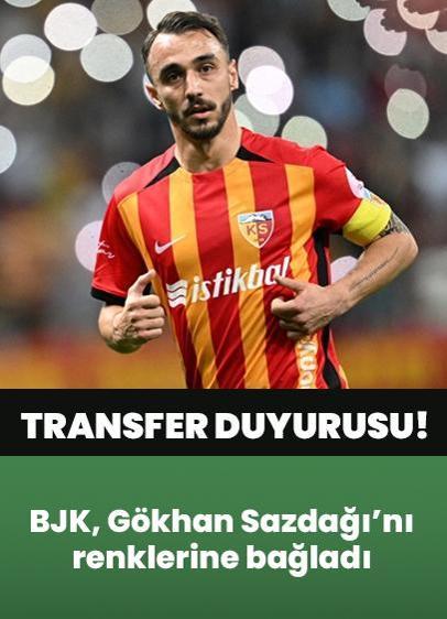 Beşiktaş'tan transfer duyurusu! Gökhan Sazdağı ile 2+1 yıllık sözleşme imzalandı