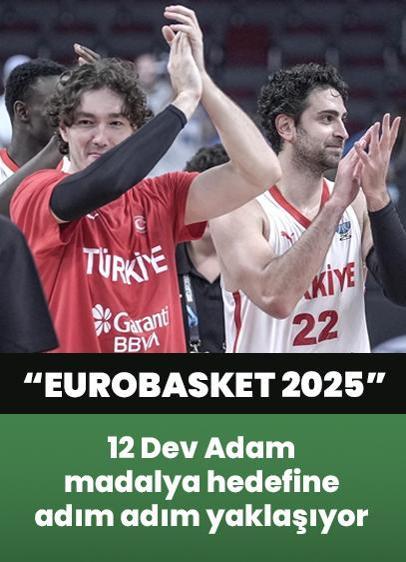 12 Dev Adam, EuroBasket 2025'te madalya hedefine adım adım yaklaşıyor!