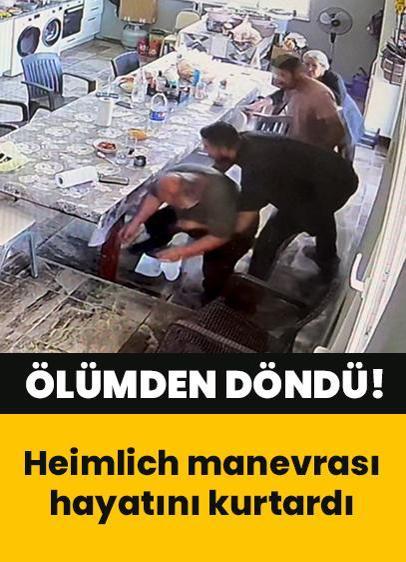 Bir anda yüzü morardı ve nefes alamadı... Heimlich manevrası hayatını kurtardı