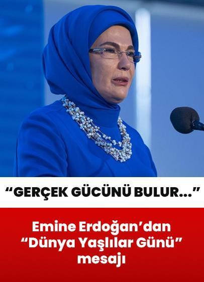 Emine Erdoğan'dan "Dünya Yaşlılar Günü" mesajı