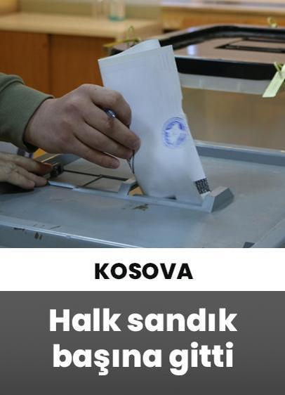 Kosova'da halk yerel seçim için sandık başına gitti