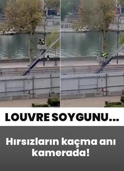 Louvre Müzesi soygunu... Hırsızların kaçma anı ortaya çıktı
