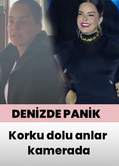 Bengü ve ailesi denizde hortuma yakalandı! Korku dolu anlar kamerada