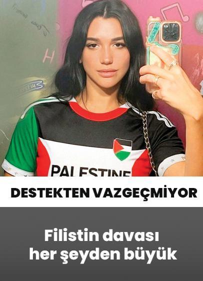 Şarkıcı Dua Lipa, Filistin'e verdiği destekten vazgeçmiyor