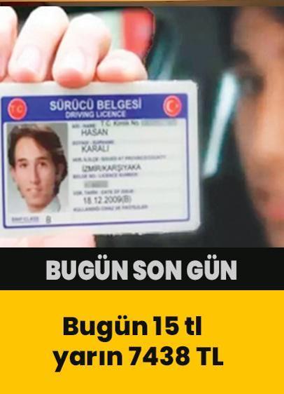 Bugün 15 tl yarın 7438 TL