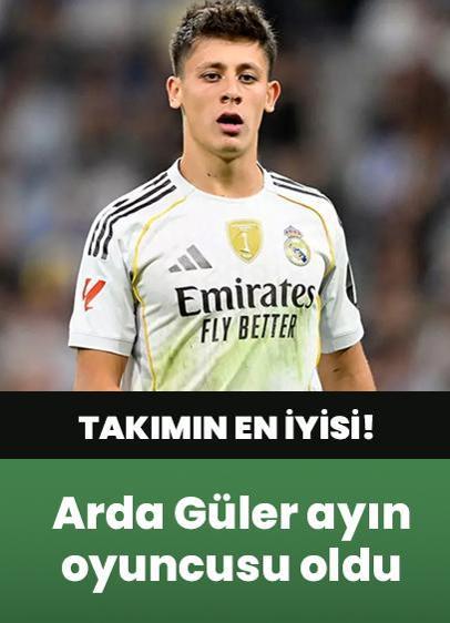 Takımın en iyisi! Arda Güler ayın oyuncusu oldu