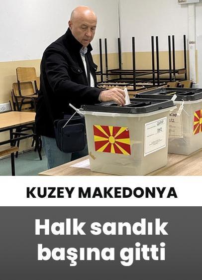 Kuzey Makedonya'da halk, yerel seçimin ikinci turu için sandık başında