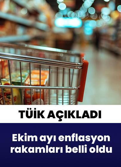 TÜİK duyurdu! Enflasyon rakamları açıklandı