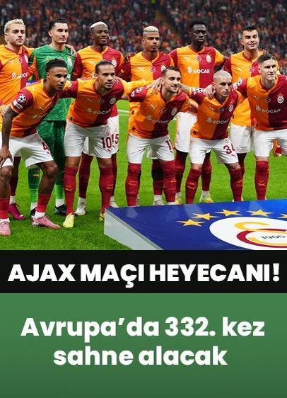 Galatasaray Avrupa'da 332. kez sahne alacak (UEFA Şampiyonlar Ligi)