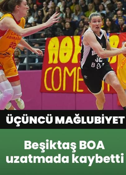 Beşiktaş BOA Basketbol, Athinaikos'a uzatmada mağlup oldu.