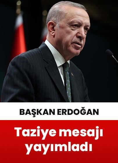 Cumhurbaşkanı Erdoğan'dan Kocaeli'deki yangında hayatını kaybedenler için taziye mesajı