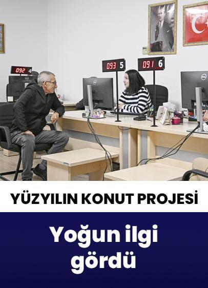 Yüzyılın konut projesi yoğun ilgi gördü