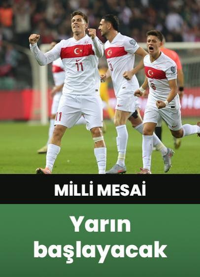 Futbolda milli mesai yarın başlayacak
