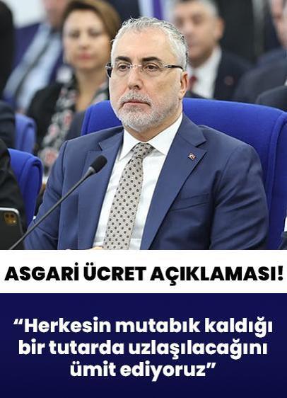 Bakan Işıkhan'dan "asgari ücret" açıklaması: Herkesin mutabık kaldığı bir tutarda uzlaşılacağını ümit ediyoruz