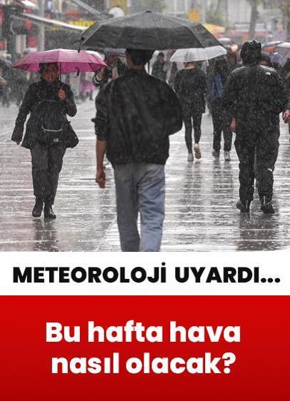 Bu hafta sıcaklıklar nasıl olacak? Hafta sonu hava durumu nasıl? Meteoroloji verileri paylaştı