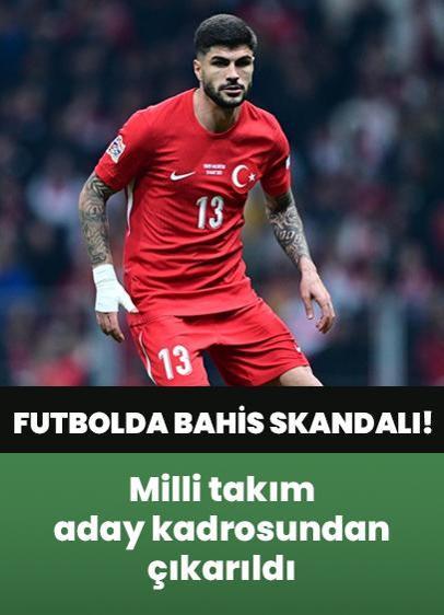 Futbolda bahis skandalı... Futbolcu Eren Elmalı milli takım aday kadrosundan çıkarıldı