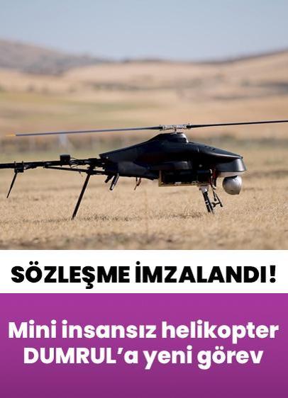 Mini insansız helikopter DUMRUL'a yeni görev