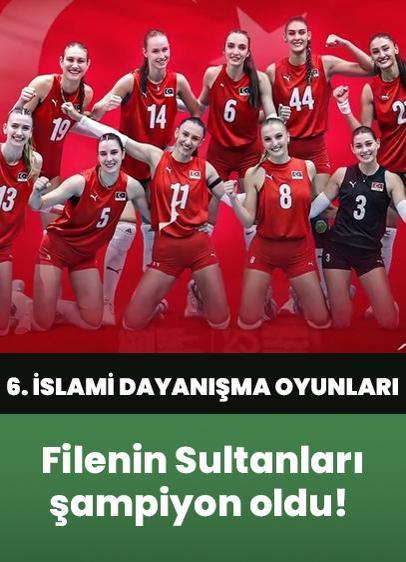 Filenin Sultanları, Azerbaycan'ı 3-0 yenerek şampiyon oldu! (6. İslami Dayanışma Oyunları)