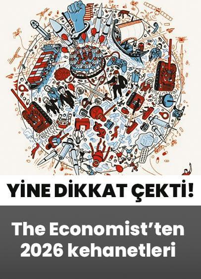 Economist'ten 2026 kehanetleri! Şifrelerle dolu kapağı yine sembolik öğelerle dikkat çekti