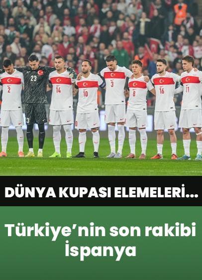 Türkiye'nin Dünya Kupası eleme grubundaki son rakibi İspanya