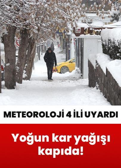 Meteoroloji 9 Aralık Salı için il il paylaştı | 4 il için sarı kodlu uyarı! Dikkat yoğun kar yağışı kapıda